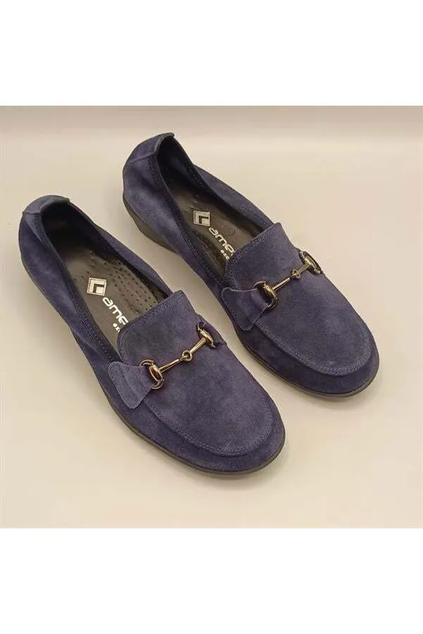 Jessica Lacivert Süet Kadın Günlük Ayakkabı