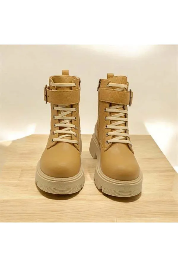 Belfast Champagne Leather Women's Boots