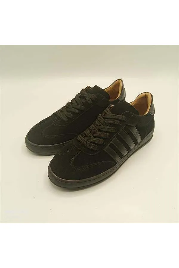 Elio Siyah Süet Kadın Sneaker – Gerçek Deri, Yeni Sezon Sonbahar/Kış