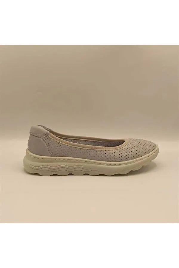 Adela Blue Leather Casual Women's Shoes