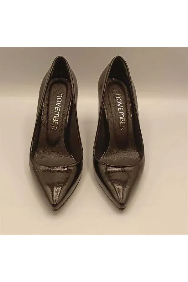 Carleen Black Patent Leather Stiletto