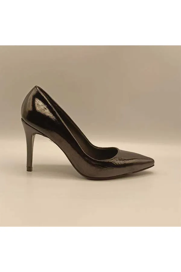 Carleen Black Patent Leather Stiletto