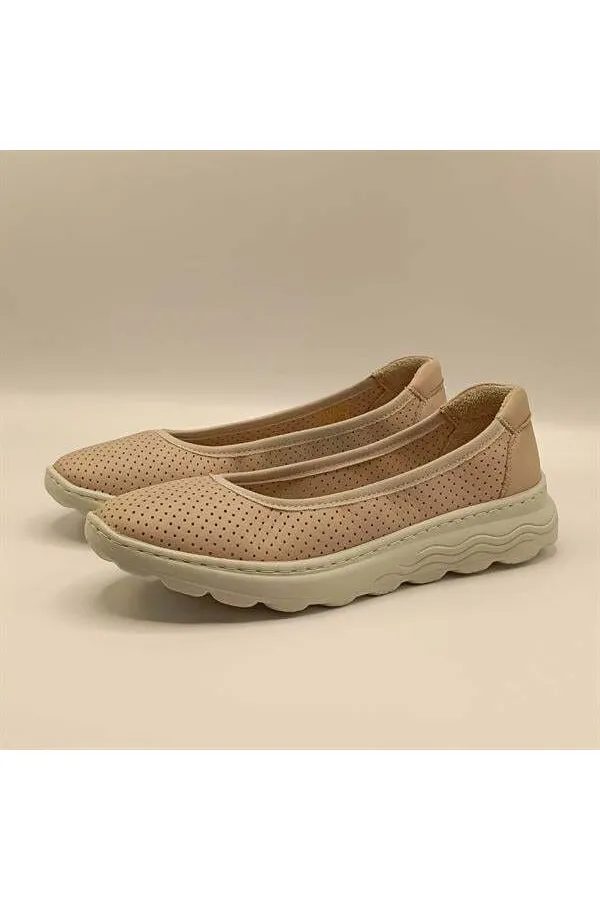 Adela Pudra Deri Günlük Kadın Ayakkabı