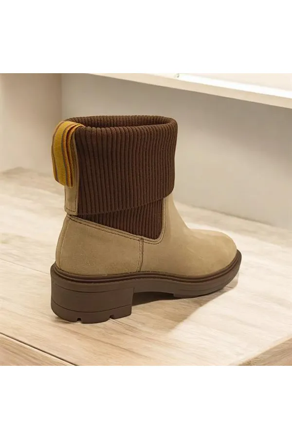 Marine Beige Suede Women's Chelsea Boots