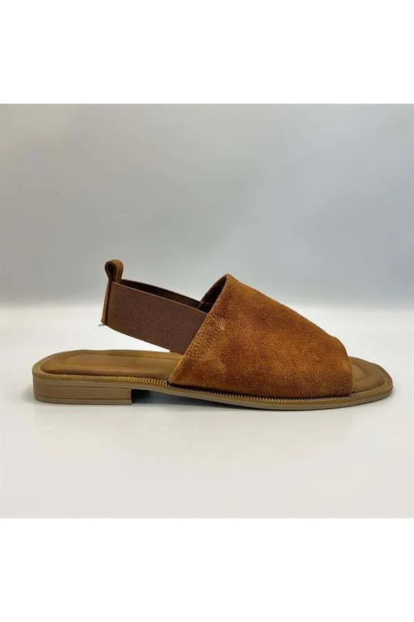 Bellini Tan Suede Leather Women's Sandals | Natural Elegance & Comfort