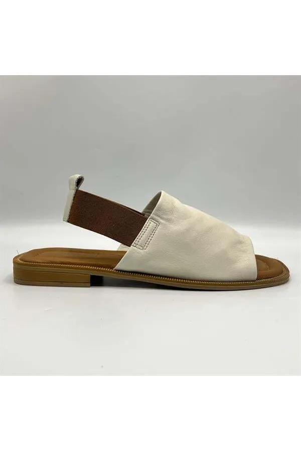 Bellini Cream Leather Women's Sandals | Elegant & Stylish Summer Style