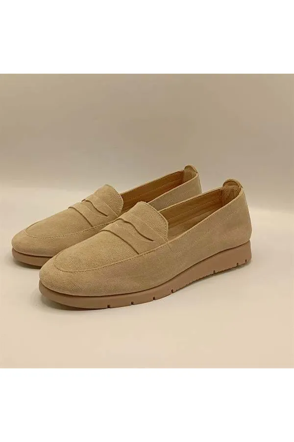 Adonia Beige Suede Women's Casual Shoes