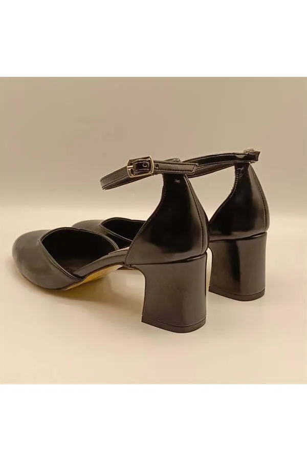 Chaussures à talons compensés noirs Matilda