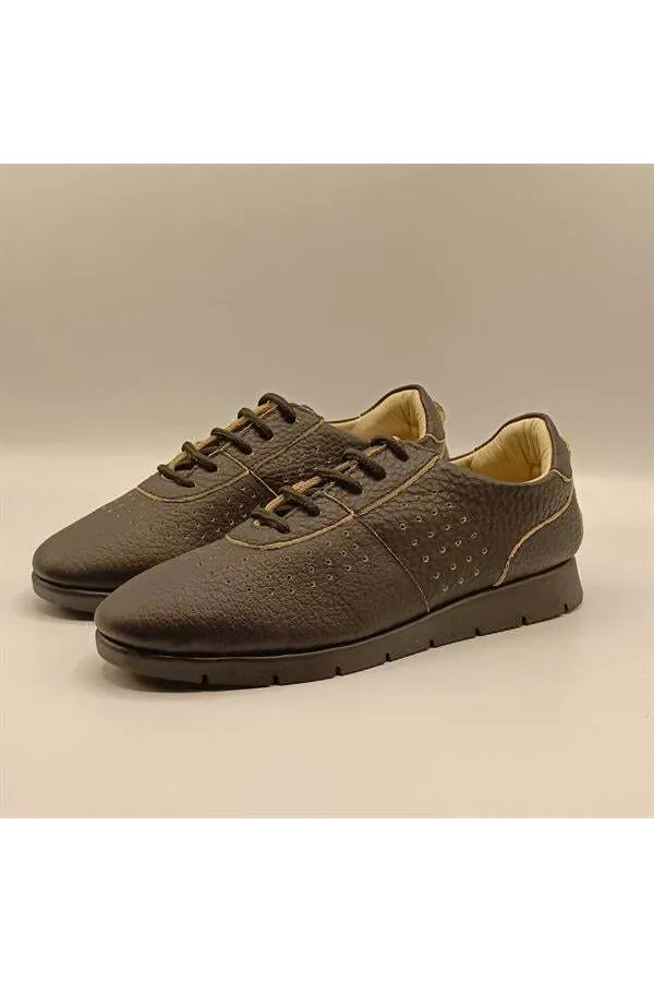 Agna Siyah Nubuk Kadın Loafer