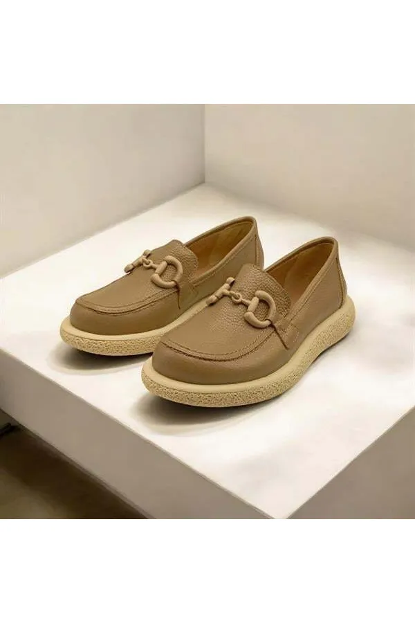 Chaussures décontractées en cuir de vison Sahara