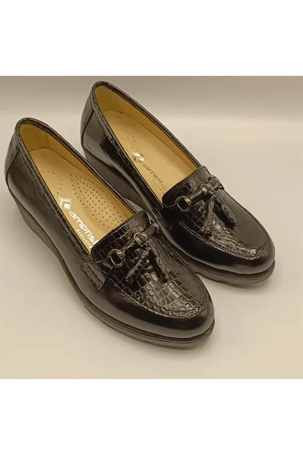 Lexi Black Casual Women's Shoes | Genuine Leather, Comfortable Sole | Handcrafted