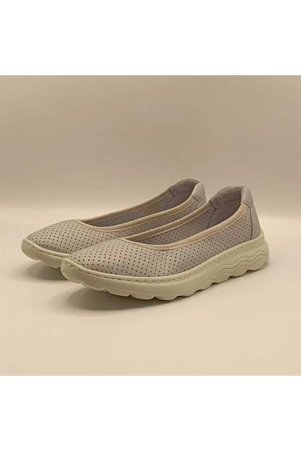 Adela Blue Leather Casual Women's Shoes