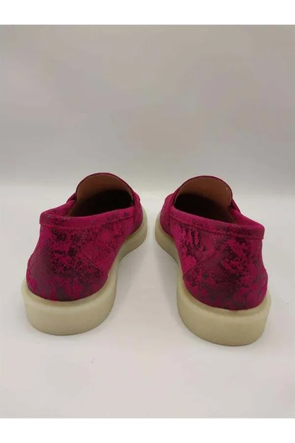 Davina Fuşya Baskılı Hakiki Deri Günlük Ayakkabı – 37 Numara (Son Ürün, İndirimli)