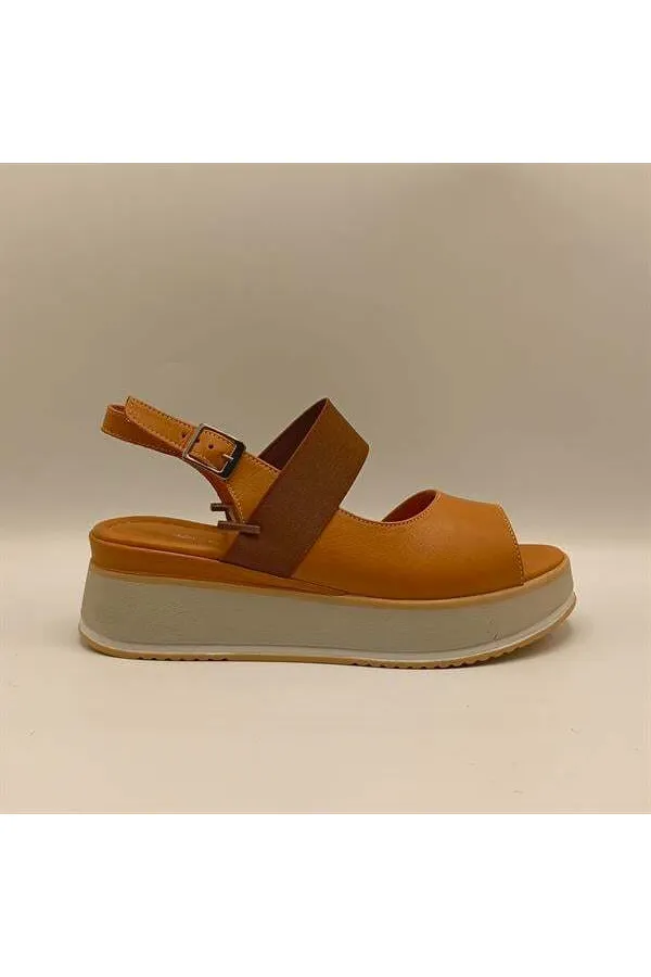 Venus Tan Leather Platform Sandals