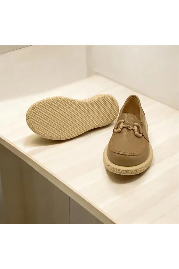 Chaussures décontractées en cuir de vison Sahara