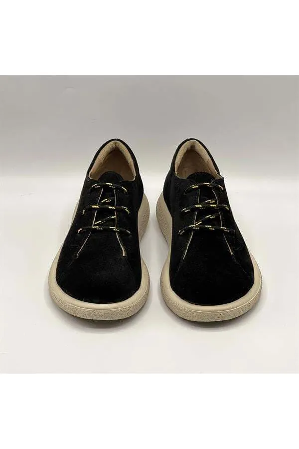 Montana Siyah Hakiki Deri Kadın Ayakkabı | Ametist Exclusive