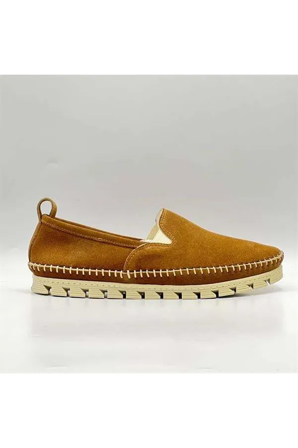 Flex Taba Süet Kadın Loafer