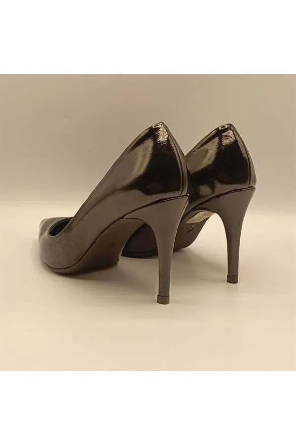 Carleen Black Patent Leather Stiletto