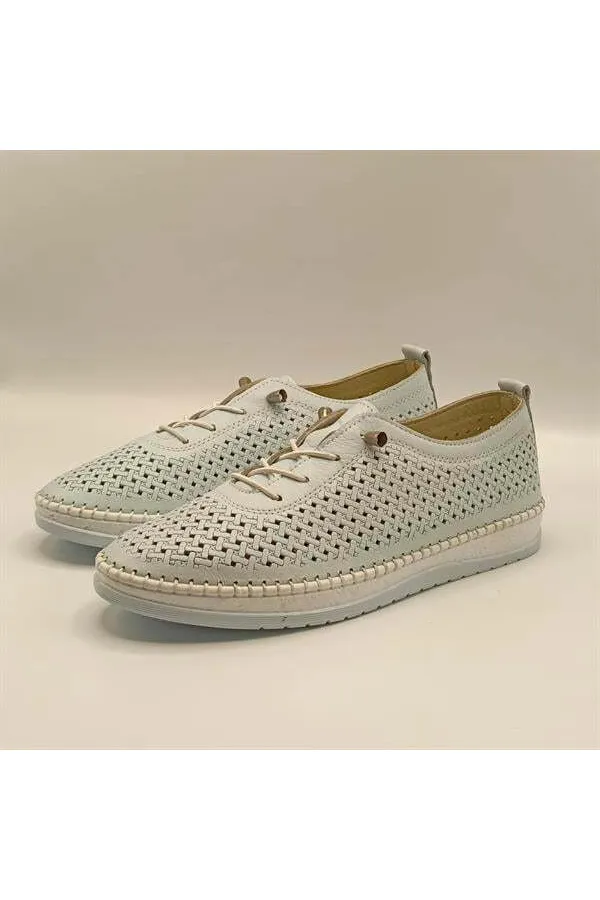 Baskets Ametist Exclusive Lugano en cuir véritable pour femmes – Fabriquées à la main et confortables