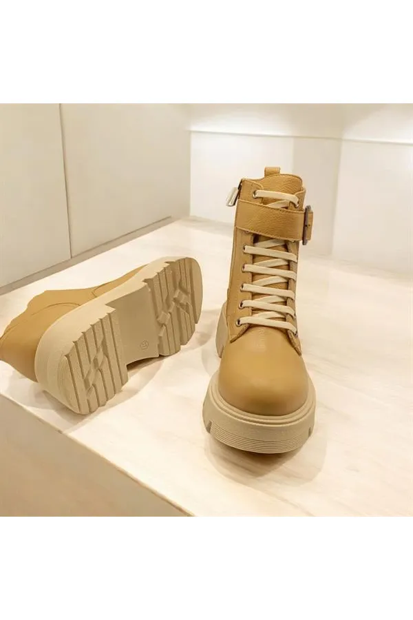 Belfast Champagne Leather Women's Boots