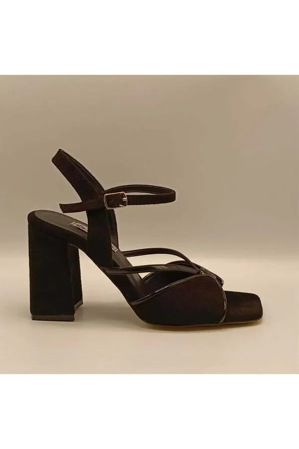 Aster Black Heeled Sandals