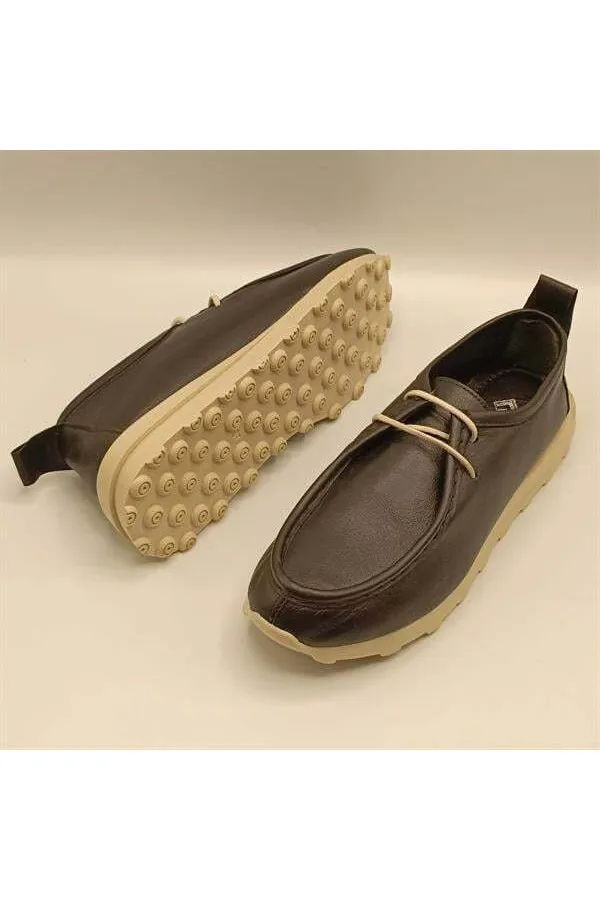 Monica Siyah Deri Kadın Casual Ayakkabı