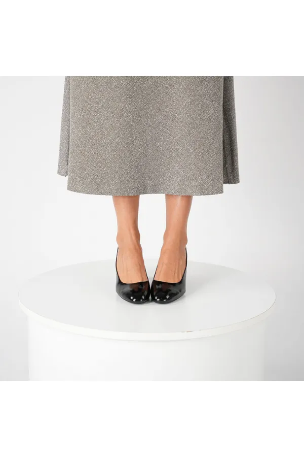 Chaussures Kaila en cuir noir à talons épais pour femmes