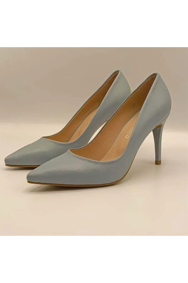 Carleen Blue Leather Stiletto