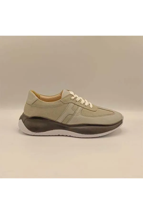 Ametist Exclusive Comodo Grey Women's Leather Sneakers – Stylish & Comfortable Design