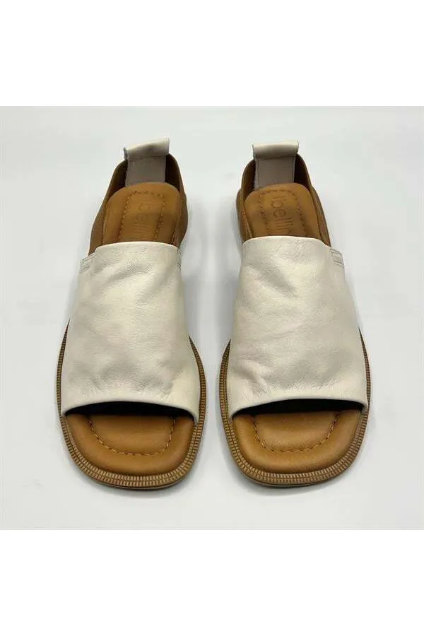 Bellini Cream Leather Women's Sandals | Elegant & Stylish Summer Style