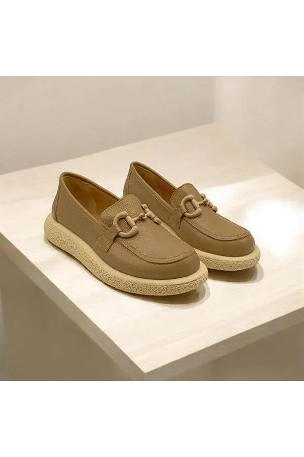 Chaussures décontractées en cuir de vison Sahara