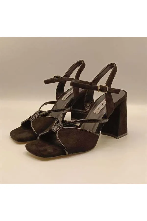 Aster Black Heeled Sandals