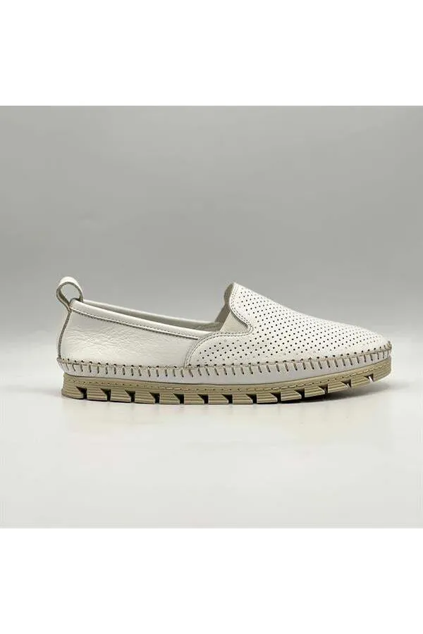 Flex Beyaz Kadın Loafer