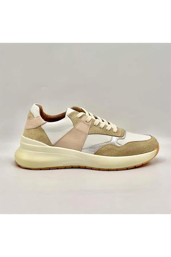 Comfy Nude Leather Women's Athletic Shoes – Ametist Exclusive