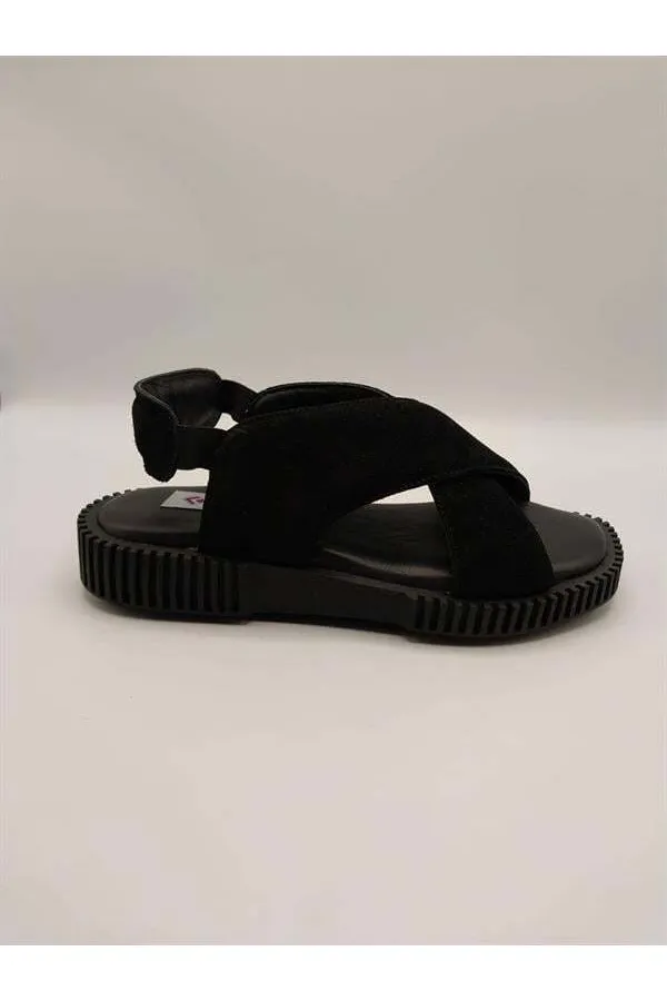 Juana Sandalet – Siyah Süet