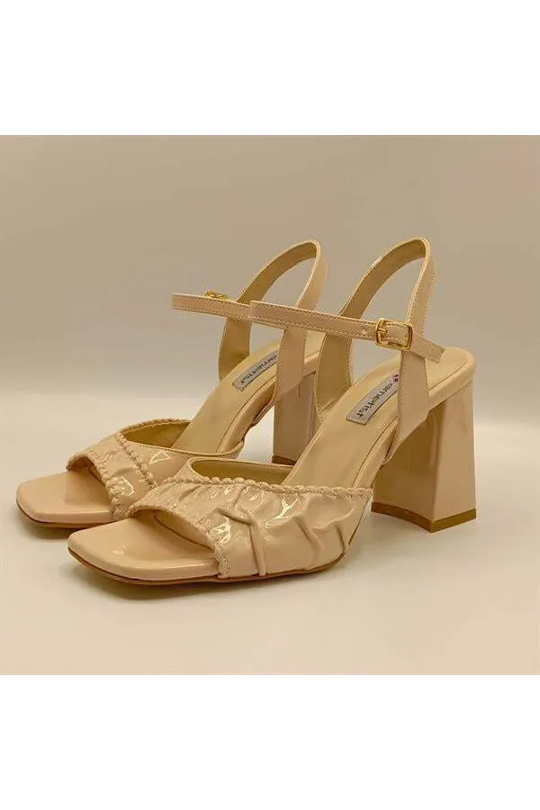 Cadis Nude Heeled Sandals