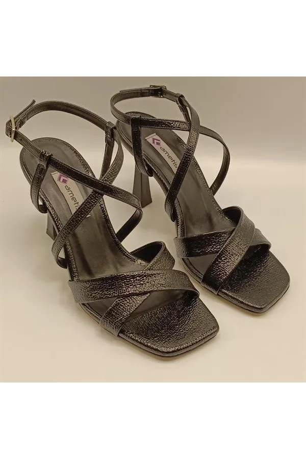 Marla Black Heeled Sandals