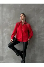 Chemise en gros - Rouge | TOPSHOW | F1614