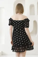 Robe Topshow à motif marguerites noires en gros