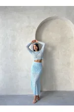 Dantel Etek - Mavi | Topshow | F1887