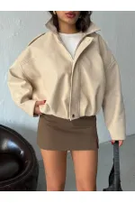 Topshow Cashmere Wholesale Coats - Stone | F2047