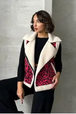 Peluş Toptan Yelek - Fujya Siyah | TOPSHOW | F1828