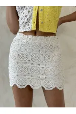 Jupe en dentelle au-dessus du genou en gros - Brut | TOPSHOW