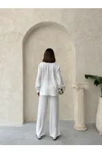 Topshow Krem Keten Toptan Pantolon