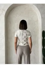 Dantel Detaylı Gömlek - Taşa Taş | Topshow