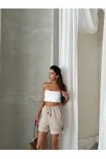 Topshow Taş Yanları Bagcıklı Pitikare Toptan Şort