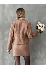 Fermuarlı Kase Toptan Mont - Koyu Kahve | TOPSHOW | F1546