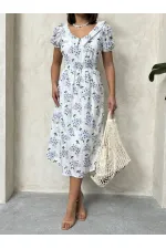 Wholesale Waist-Girted Full Length Dress - Lilac | Topshow