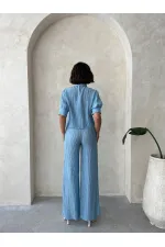 Pilise Toptan Pantolon - Mavi | Topshow