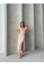 Topshow Taş Düz Viskon Toptan Elbise